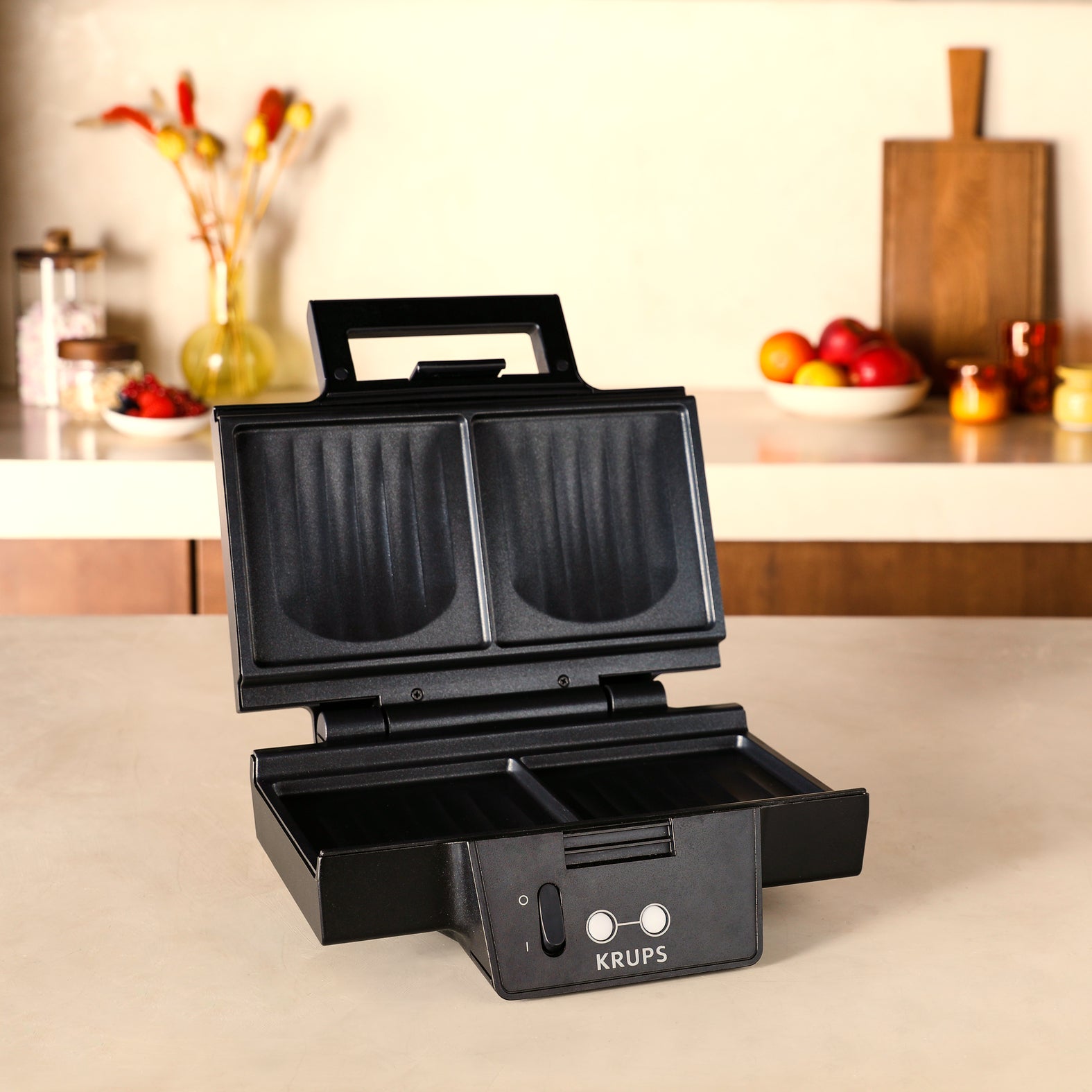 Krups FDK Iconic FDK462 gaufrier et appareil à croque-monsieur 850 W Noir