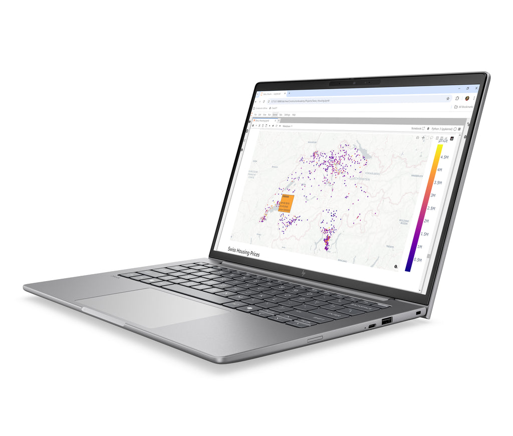 HP ZBook 8 G2a Copilot+ PC Station de travail mobile 14" WUXGA AMD Ryzen AI 9 HX PRO, 32 Go DDR5, 512 Go SSD, Wi-Fi 7, W