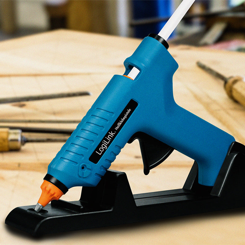 LogiLink WZ0052 pistolet et stylo à colle chaude Pistolet à colle chaude Bleu 80 W