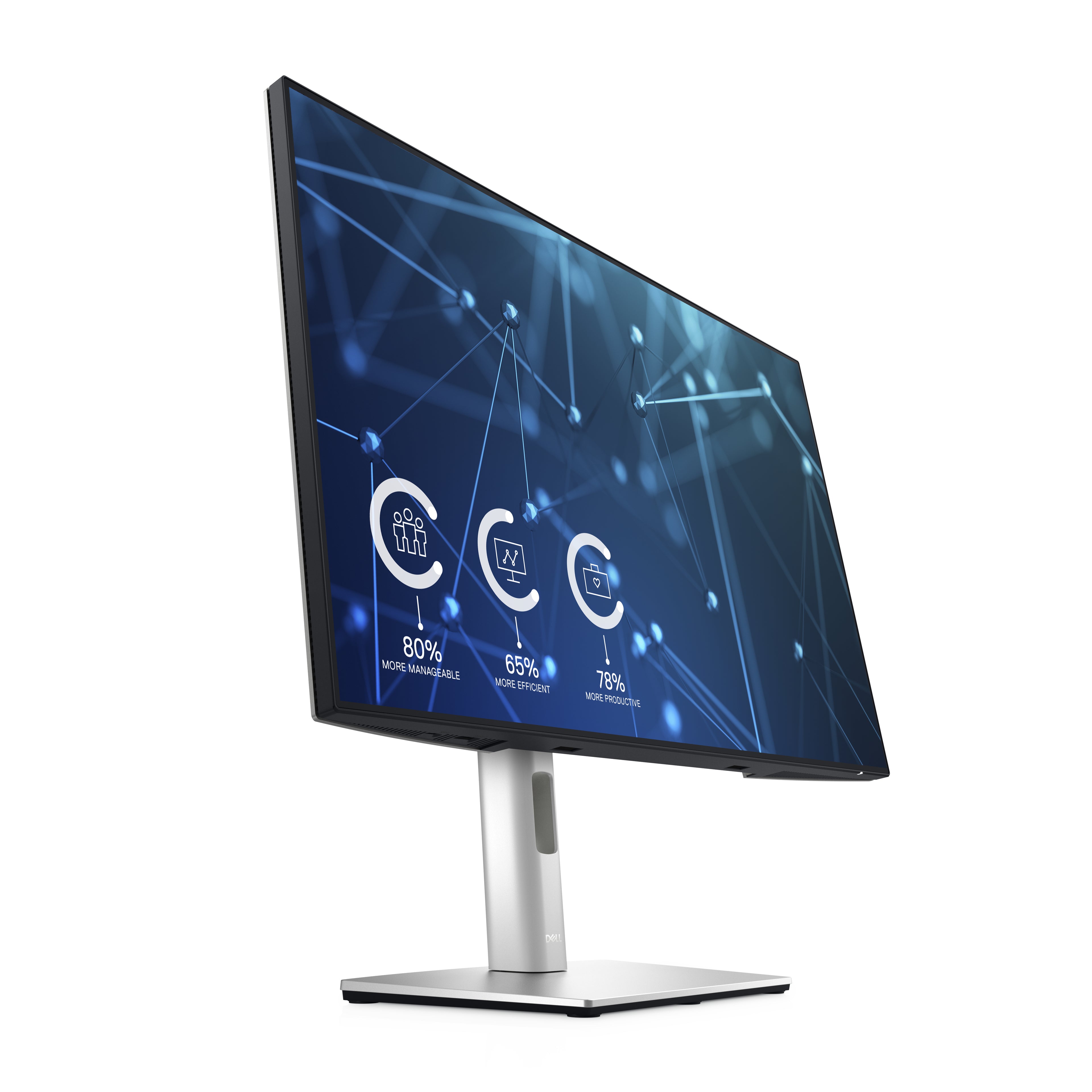 DELL UltraSharp U2421E écran plat de PC 61,2 cm (24.1") 1920 x 1200 pixels WUXGA LCD Argent