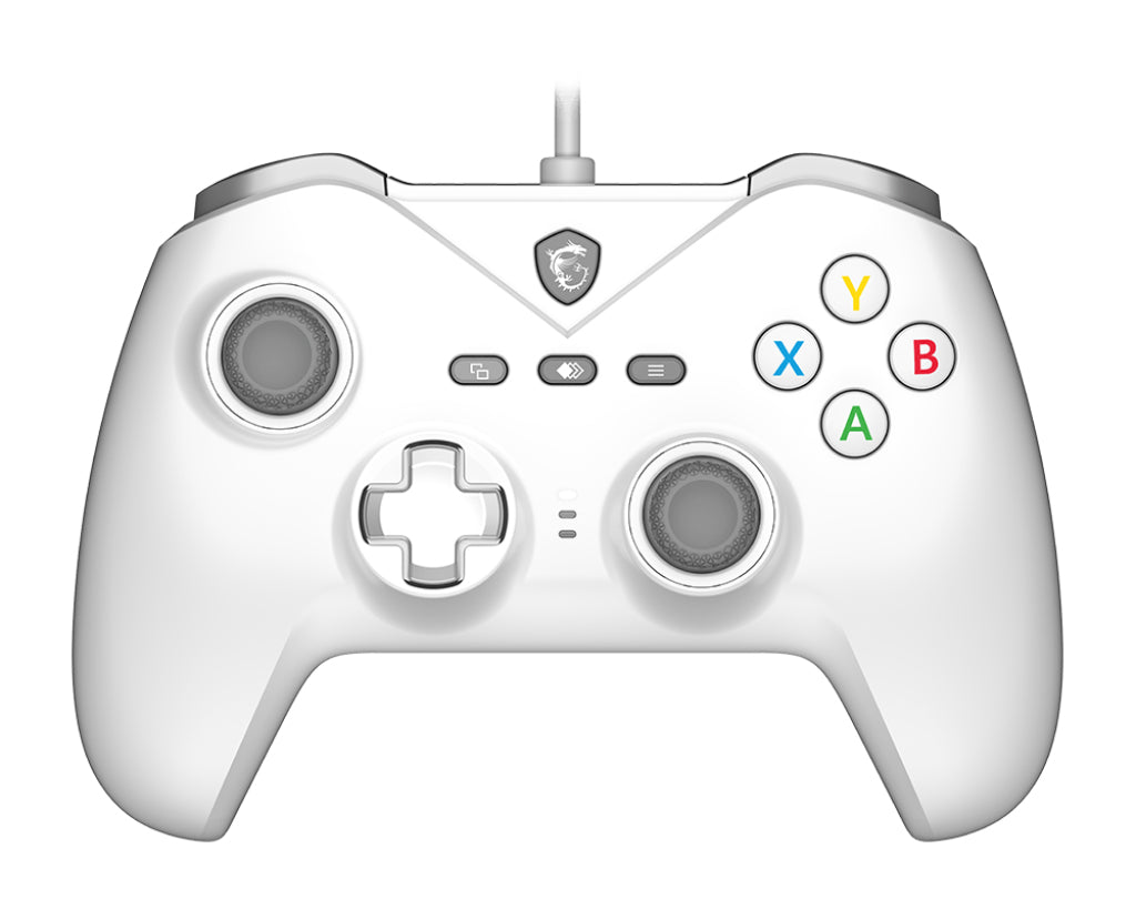 MSI FORCE GC200 WHITE accessoire de jeux vidéo Blanc USB Manette de jeu Analogique/Numérique Android, PC