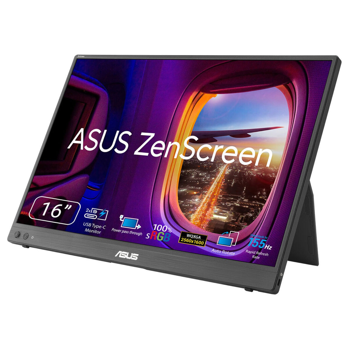 ASUS ZenScreen MB16NCG Écran Portable 16" WQXGA 2560 x 1600 LCD Noir