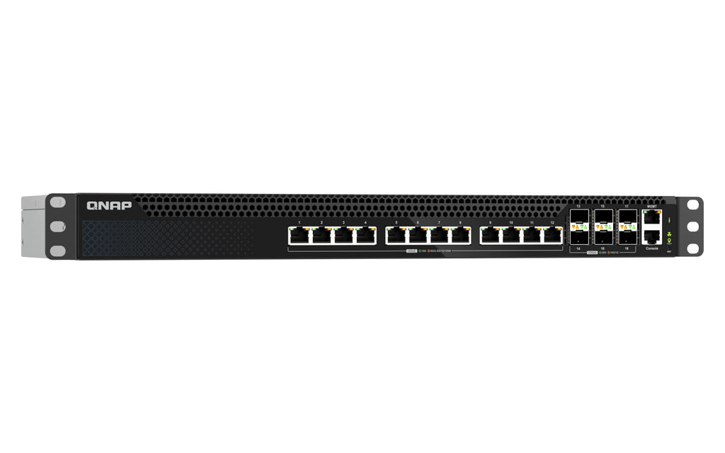 QNAP QSW-M5218-6F12T commutateur réseau Géré L3 10G Ethernet (100/1000/10000) 1U Noir