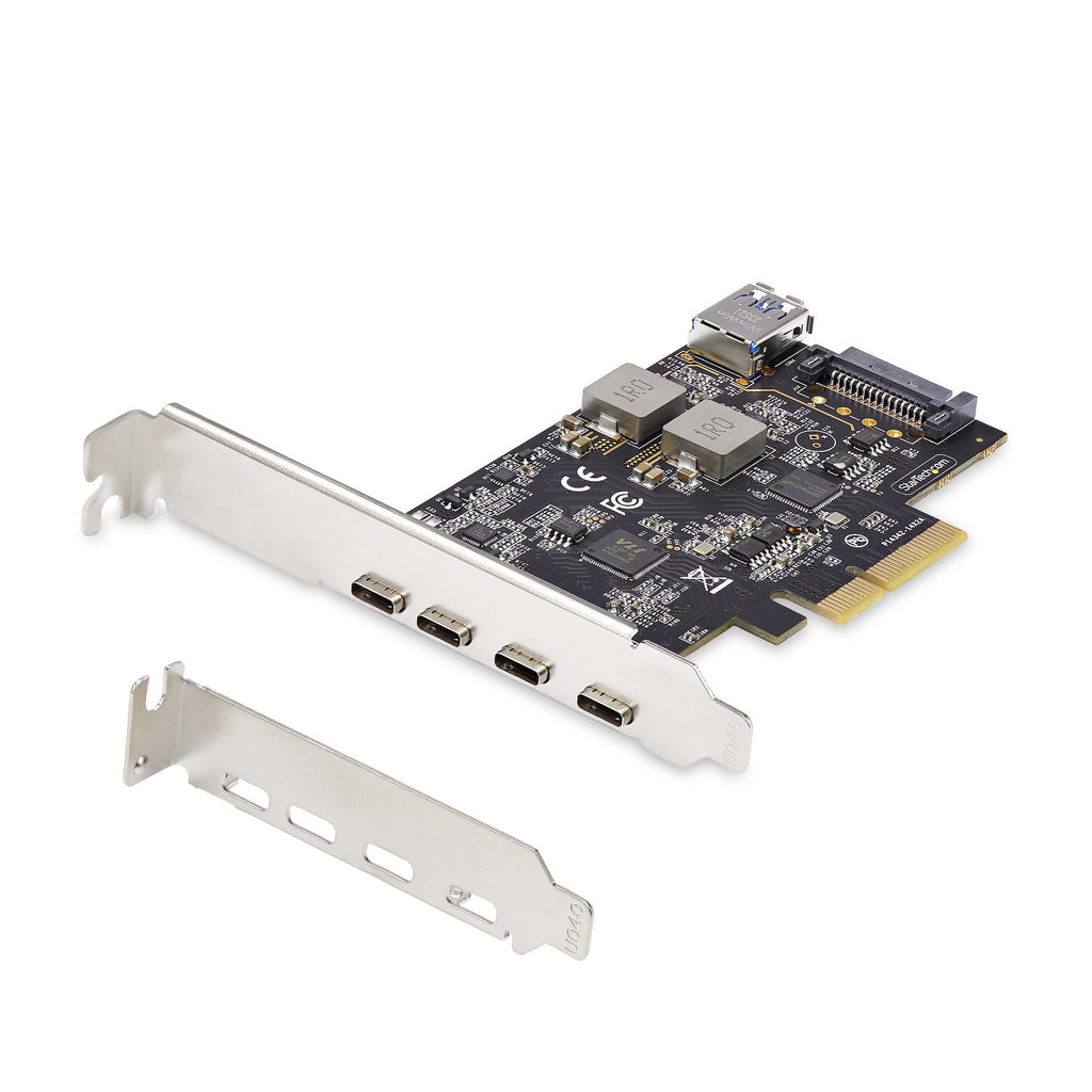 StarTech.com Carte PCIe USB 5 Ports USB 3.2 10Gbps, 4x USB-C et 1x USB-A interne