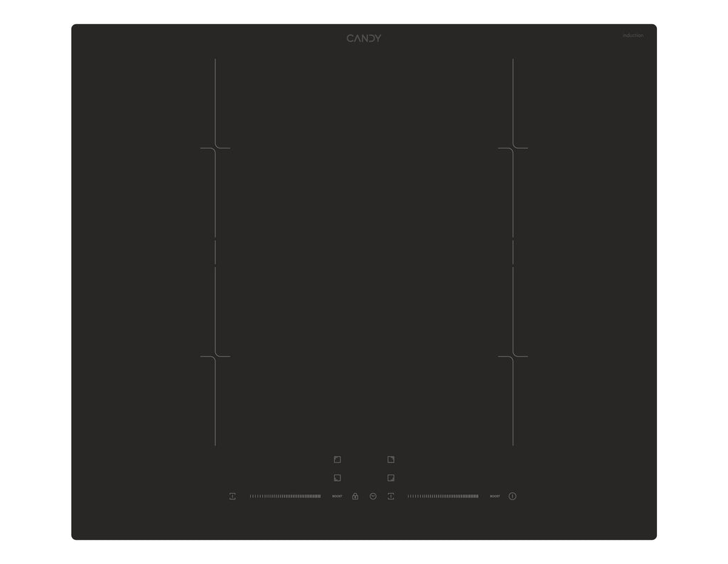 Candy CDTP644SC/E1 Noir Intégré 59 cm Plaque avec zone à induction 4 zone(s)