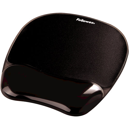 Fellowes 9112101 Tapis de Souris avec Repose-Poignet en Gel, Noir