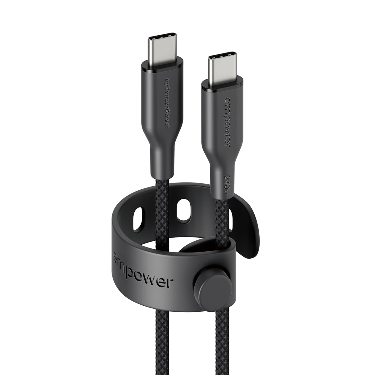 PanzerGlass empower™ by ® Racing 240W USB-C to USB-C Cable | USB 2.0 | 2M | Space Black câble USB Noir