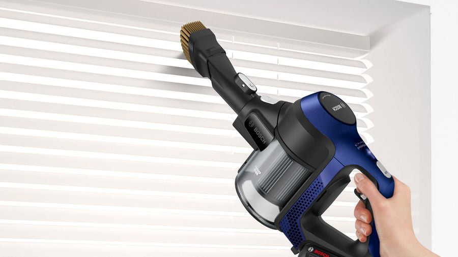 Bosch Bosch Serie 6 BBS611MAT aspirateur balai et balai électrique Aspirateur-balai 2 en 1 Batterie Sec Sans sac 0,3 L Bleu 2,5 Ah