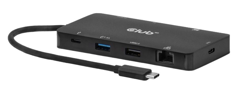 CLUB3D CSV-2552 Hub et Concentrateur USB Type-C 5000 Mbit/s, Noir