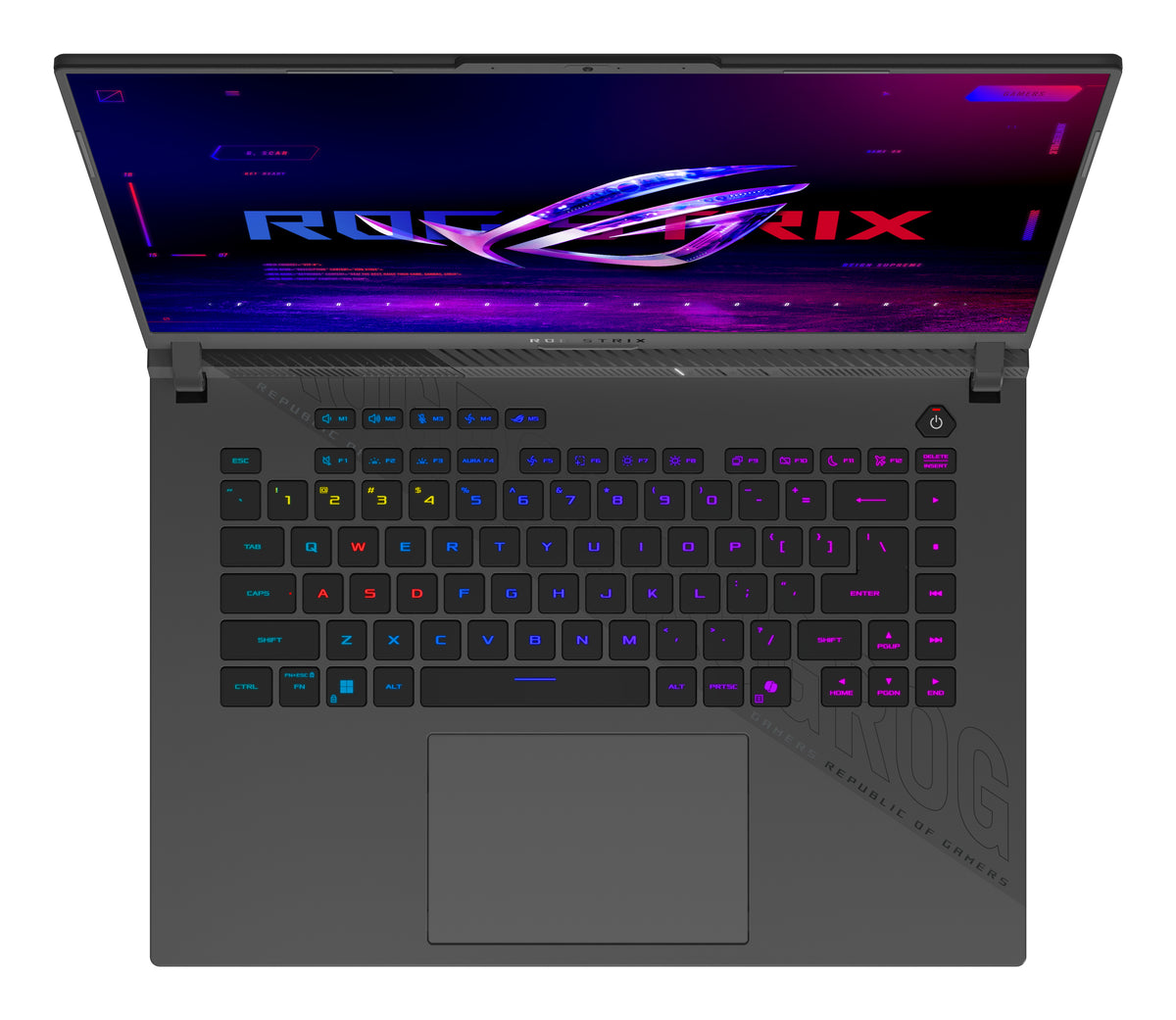 ASUS ROG Strix G16 G614FR-TS229W AMD Ryzen™ 9 9955HX Ordinateur portable 40,6 cm (16") WQXGA 32 Go DDR5-SDRAM 1 To SSD NVIDIA GeForce RTX 5070 Ti Wi-Fi 6E (802.11ax) Windows 11 Home Noir, Gris QWERTZ Allemand - vue 4