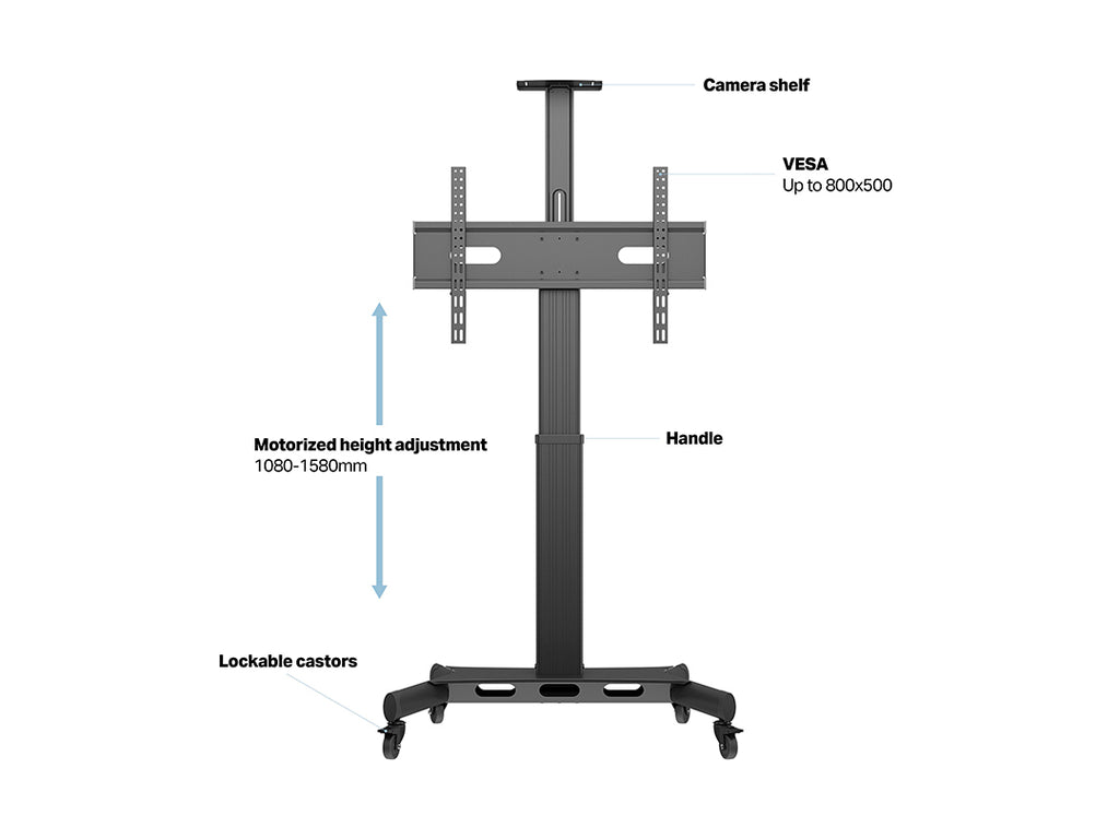 Multibrackets 5834 Support pour Téléviseur jusqu'à 190,5 cm (75") Noir