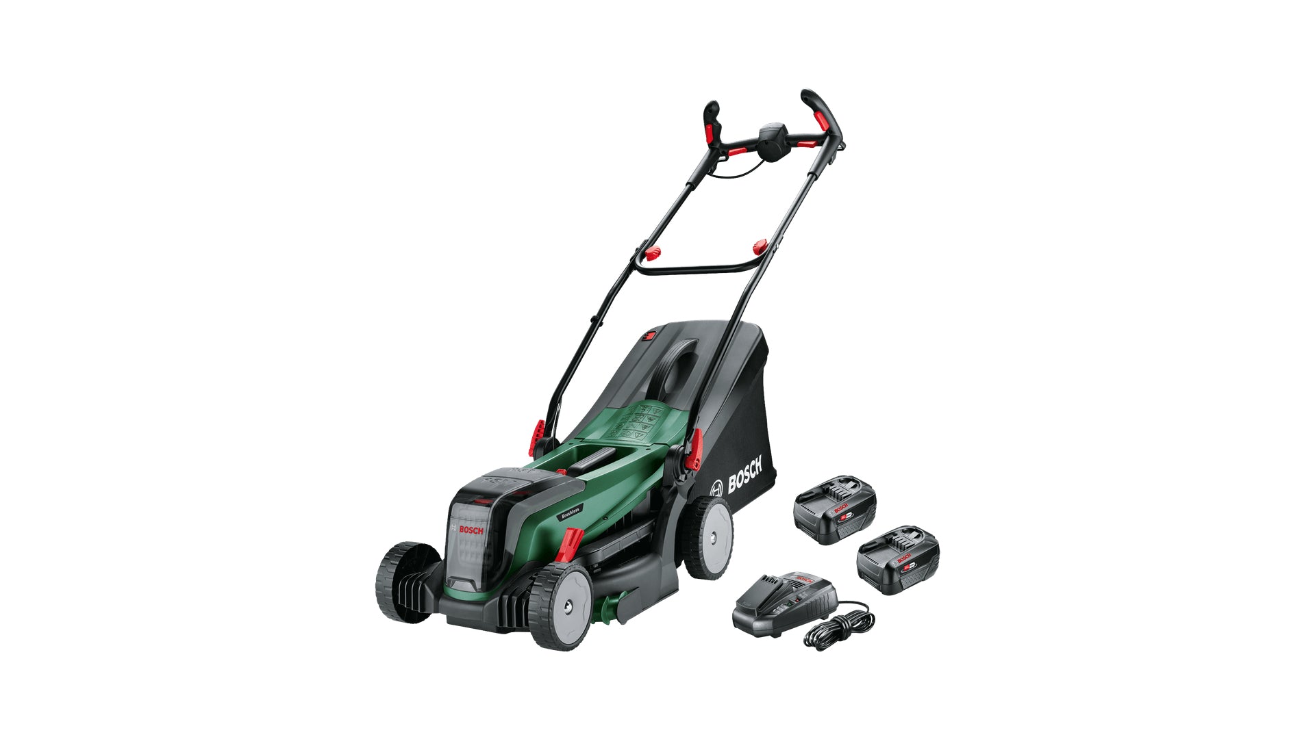 Bosch Bosch 37-550 Marcher derrière un tracteur tondeuse Batterie Noir, Vert
