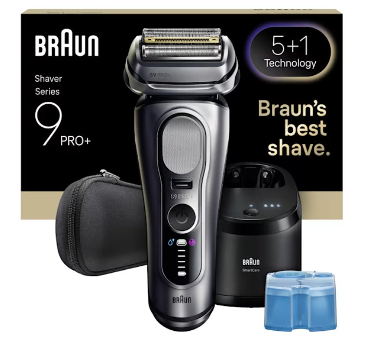 Braun Series 9 Pro+ 9667CC Rasoir à Grille et Tondeuse, Argent