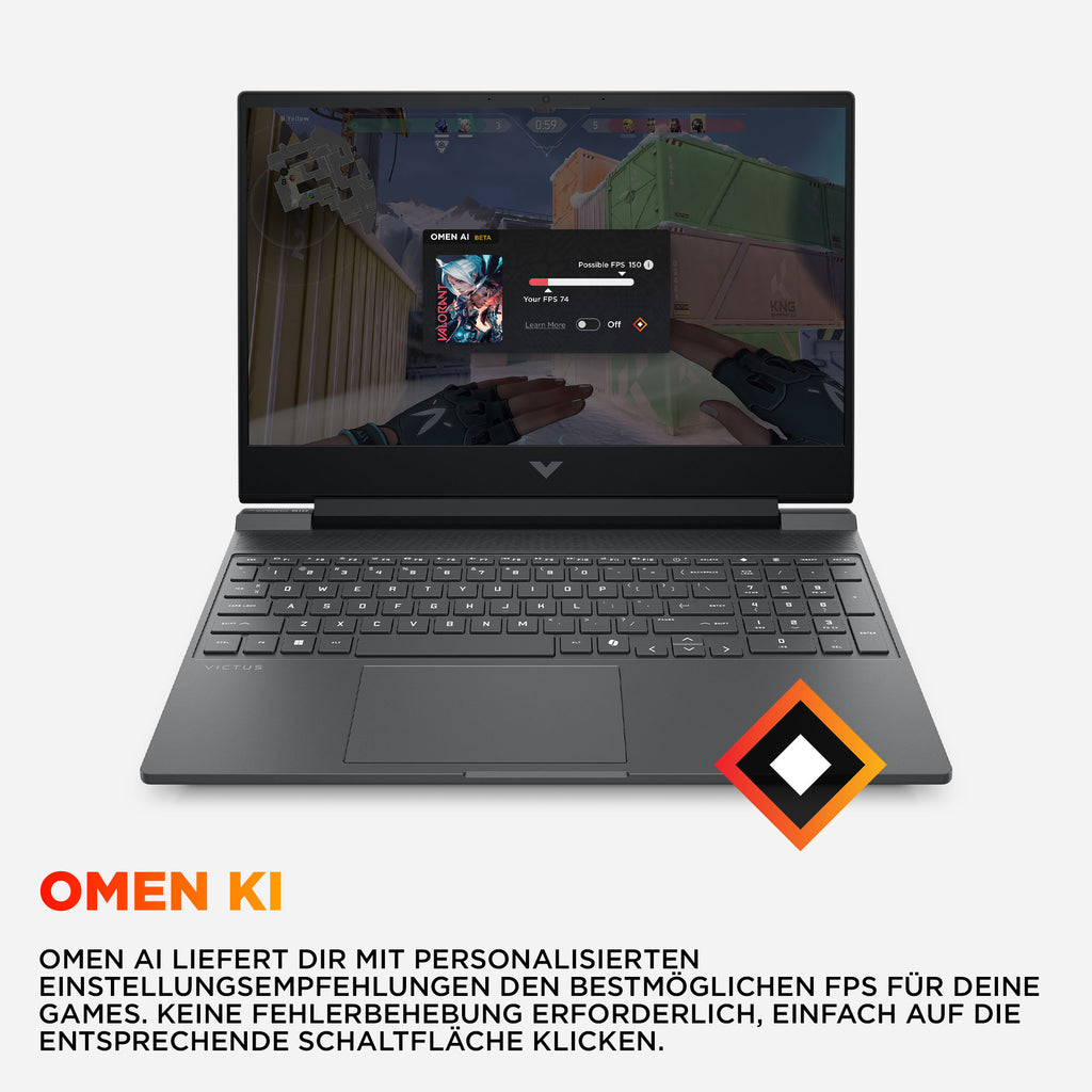 Victus by HP Laptop 15-fa2701ng 15.6 1920 x 1080 (Full HD) I5-13420H 16GB 512GB NVIDIA GeForce RTX 4050 / Intel UHD Grap