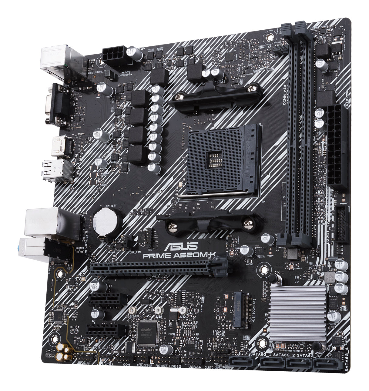 ASUS PRIME A520M-K AMD A520 Emplacement AM4 micro ATX