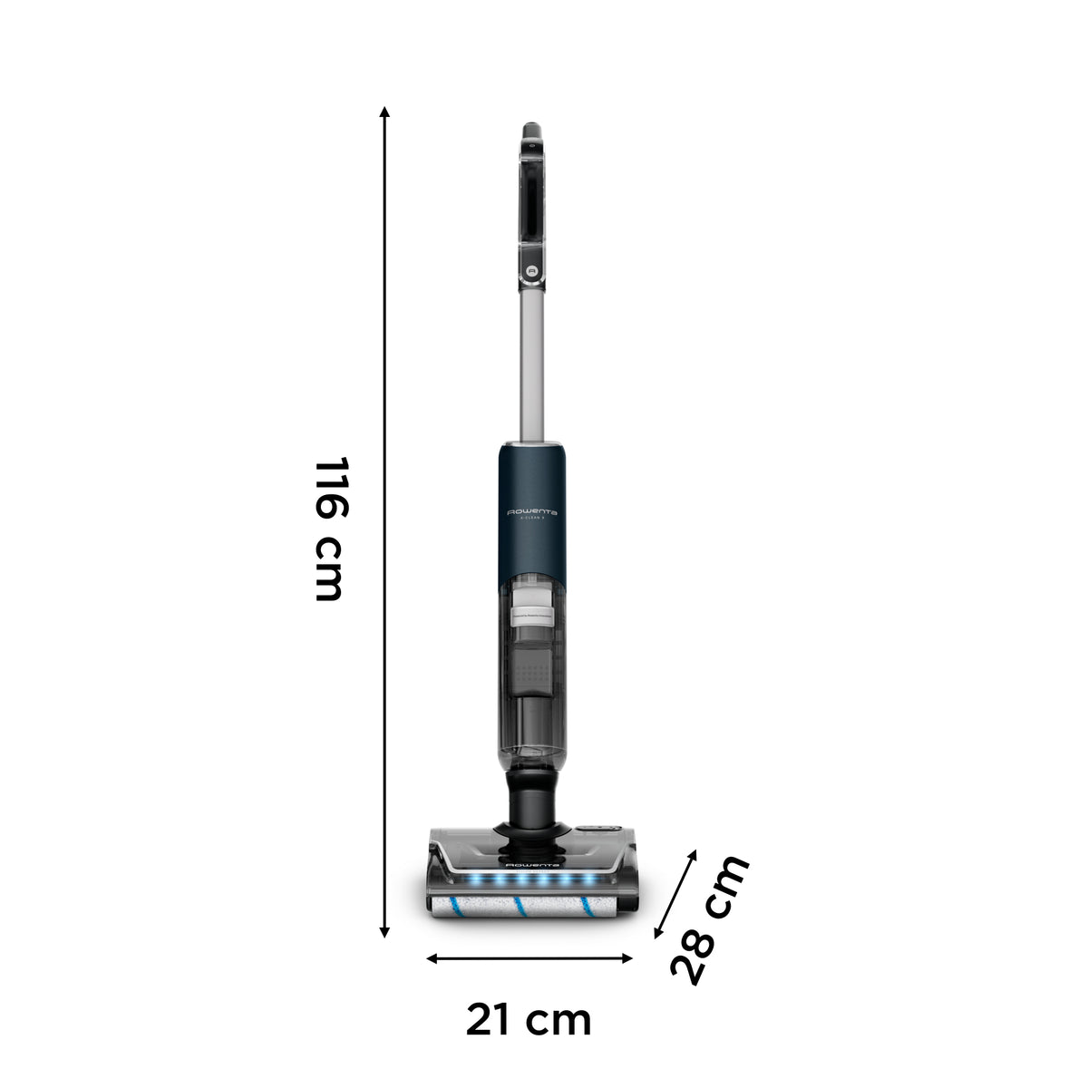Rowenta X-Clean 7 GZ5735E0 aspirateur balai et balai électrique Batterie Sec&humide Sans sac 0,5 L Noir, Chrome