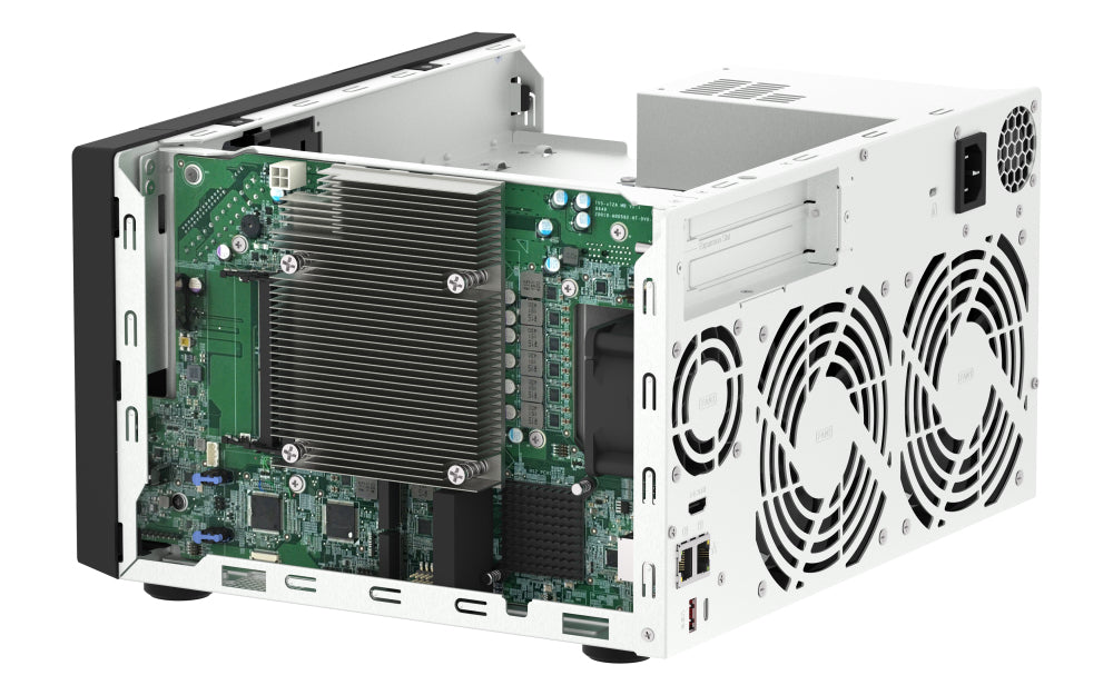 QNAP TVS-h874X NAS Tower Intel® Core™ i9 64 Go DDR4 0 To QuTS hero Noir - vue 6