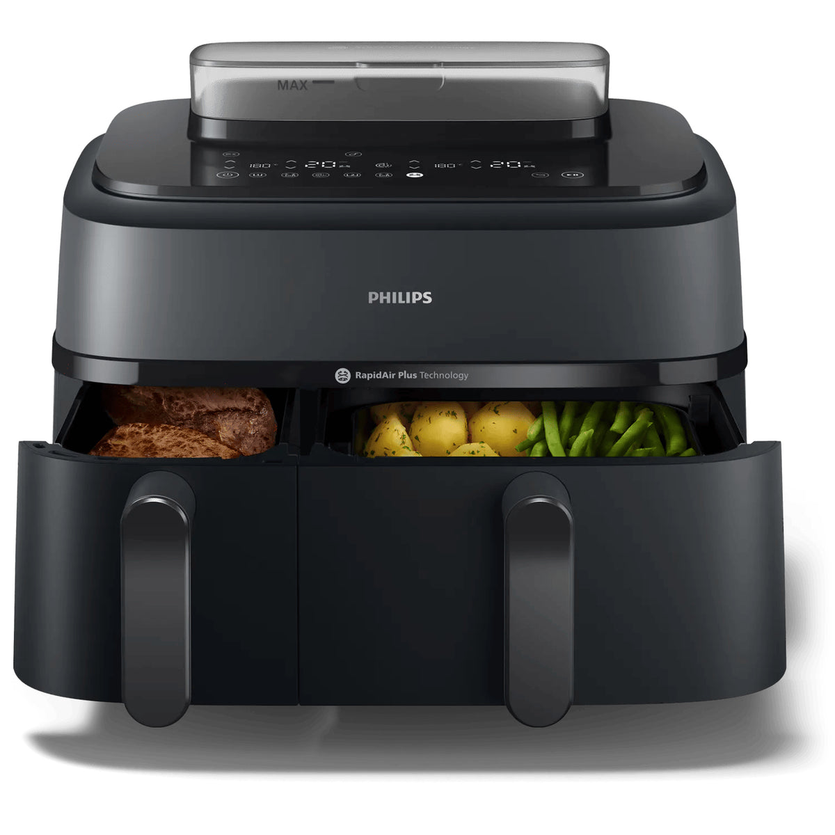 Philips Série 5000 Airfryer Double Panier avec Cuisson Vapeur, 9L (6L + 3L)