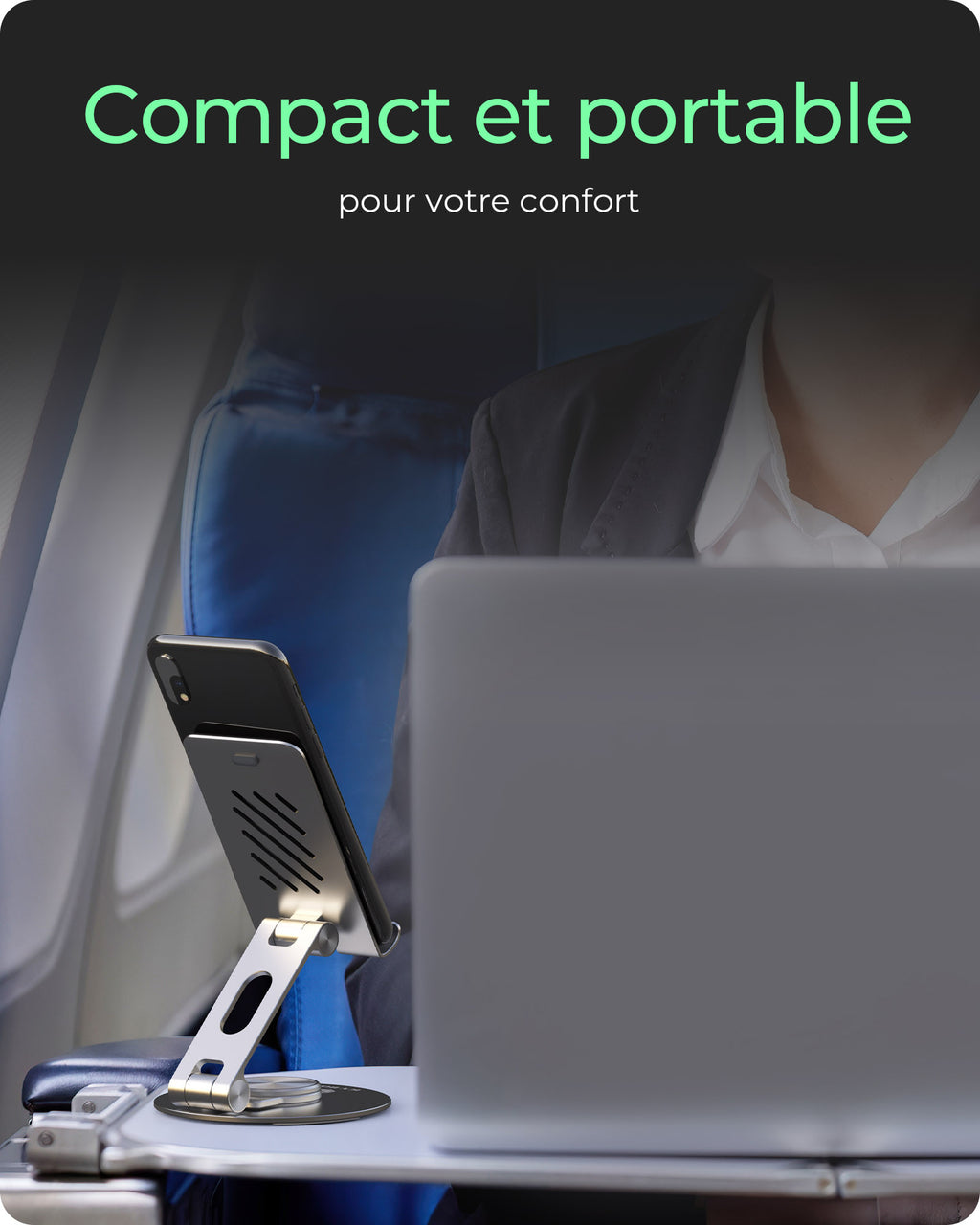 Support Passif pour Smartphone, Tablette et UMPC IB-TH201-R, Argent