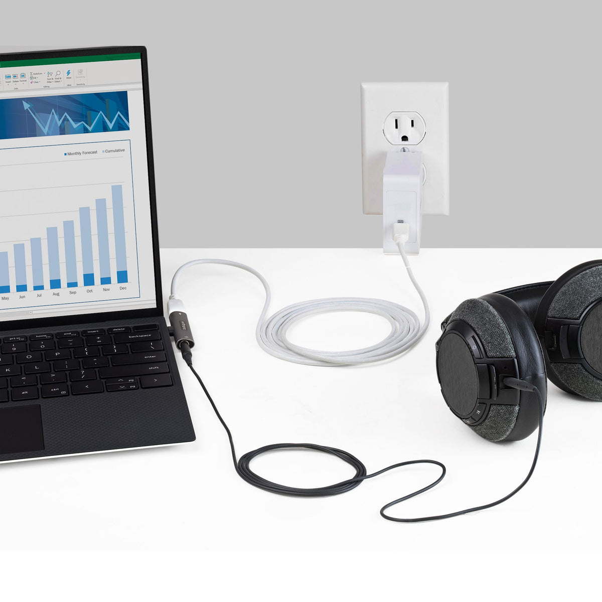 StarTech.com Adaptateur USB-C vers Audio 3.5mm et Chargeur 60W Power Delivery