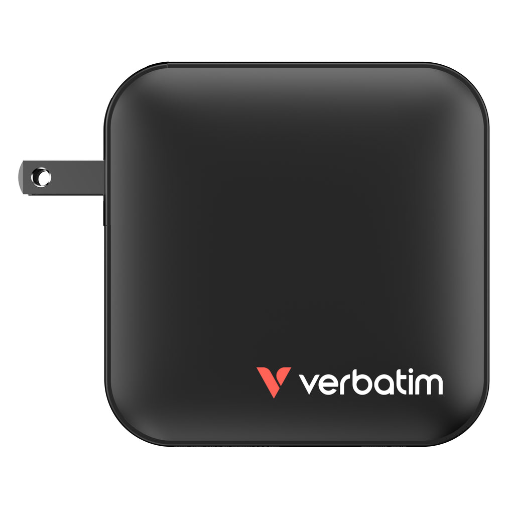 Verbatim Mini GaN Charger 165W Universel Noir Secteur Charge rapide Intérieure