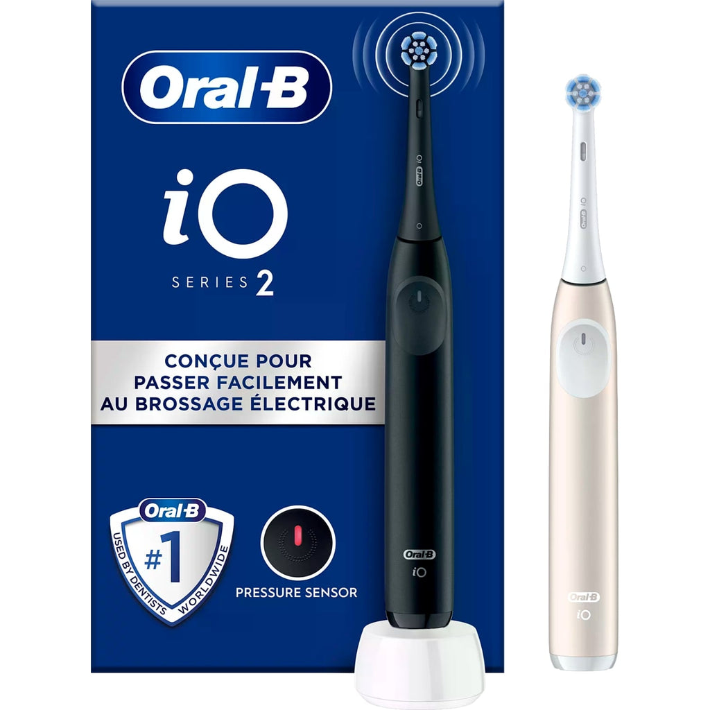 Braun Brosses à dents électriques iO2 Duo Noir et Rose
