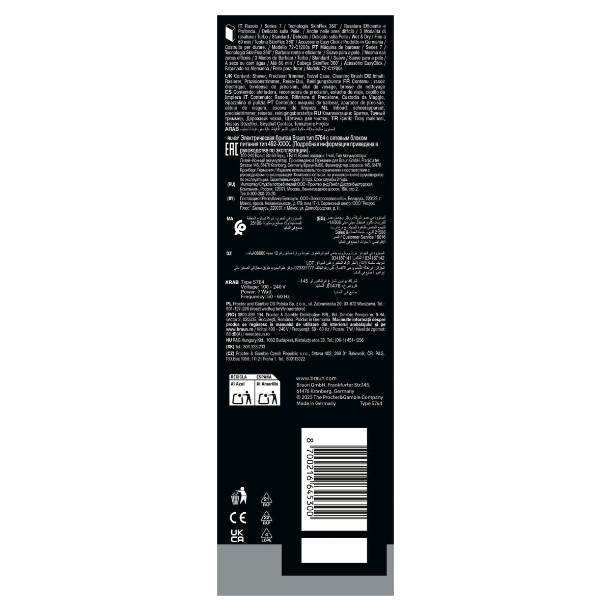 Braun Rasoir électrique Series 7