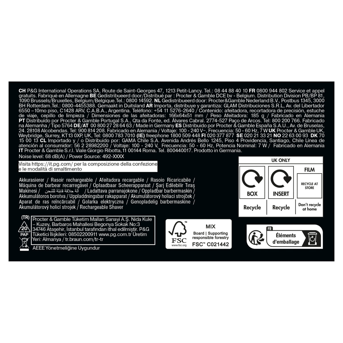 Braun Rasoir électrique Series 7