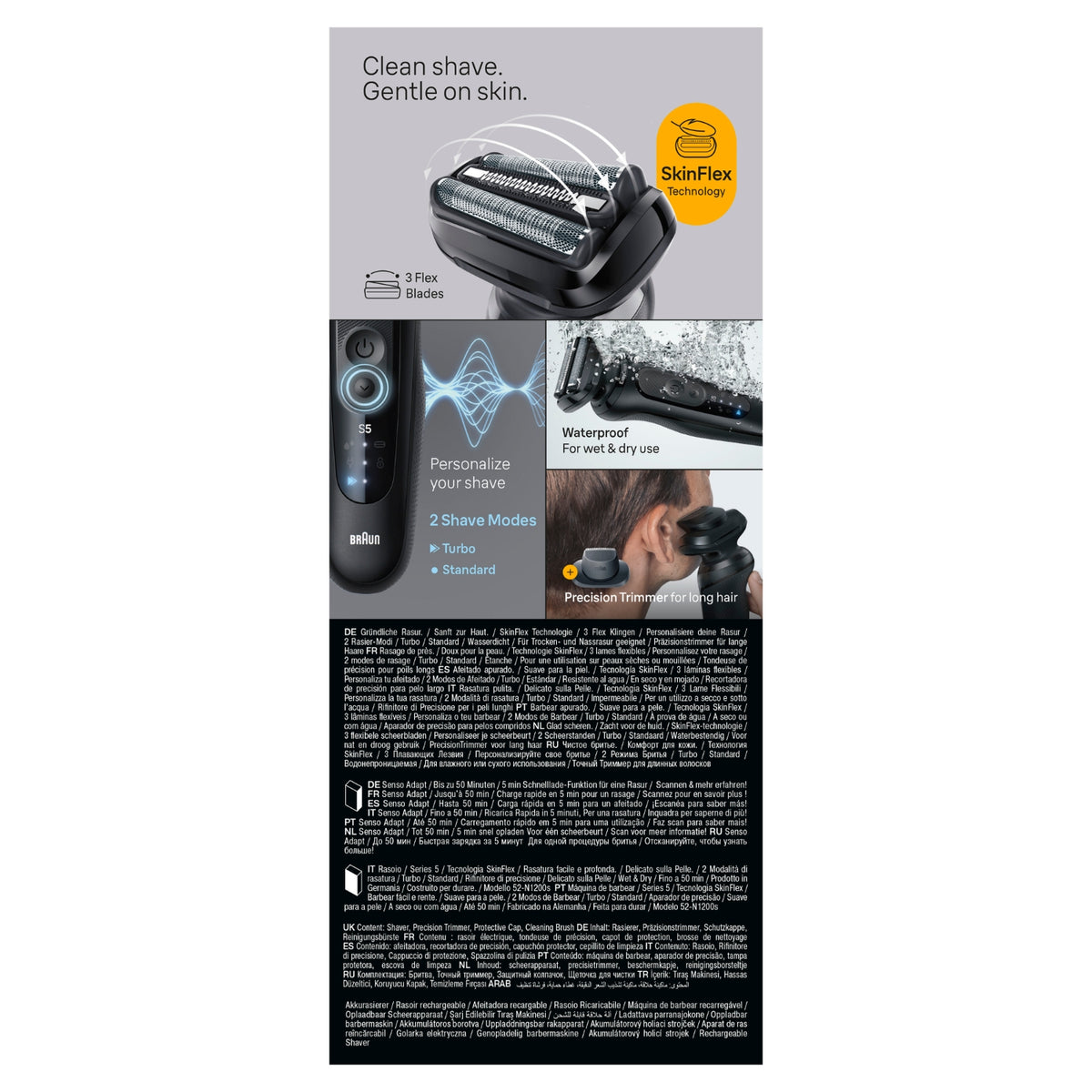 Braun Rasoir électrique rechargeable Séries 5 - 52-N1200S