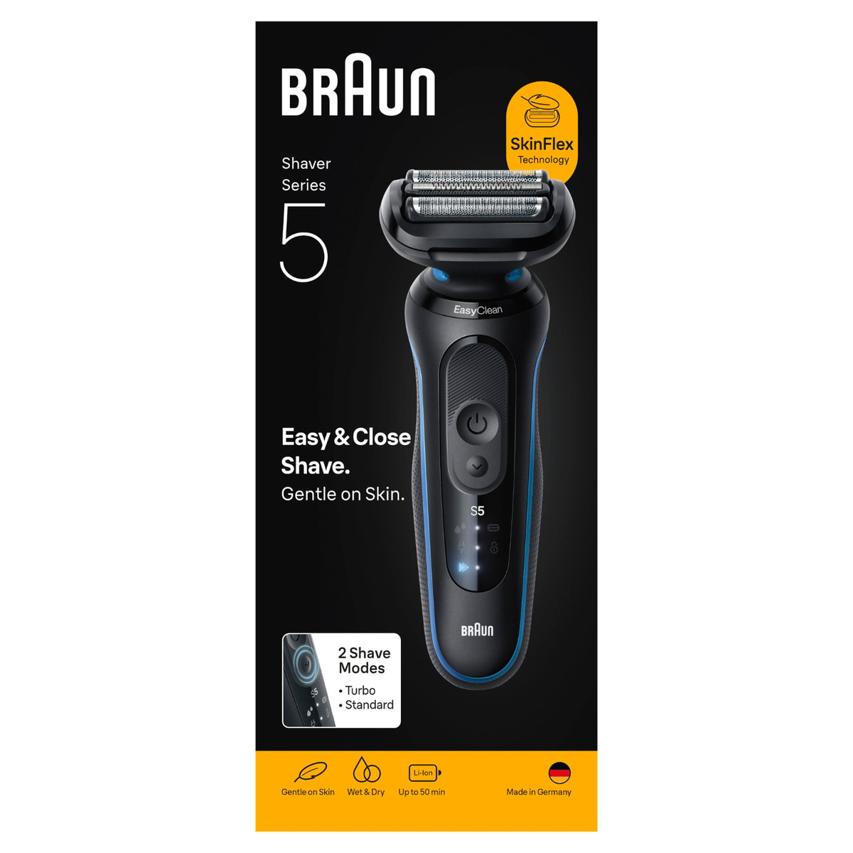 Braun Rasoir électrique Series 5 - 2 modes de rasage