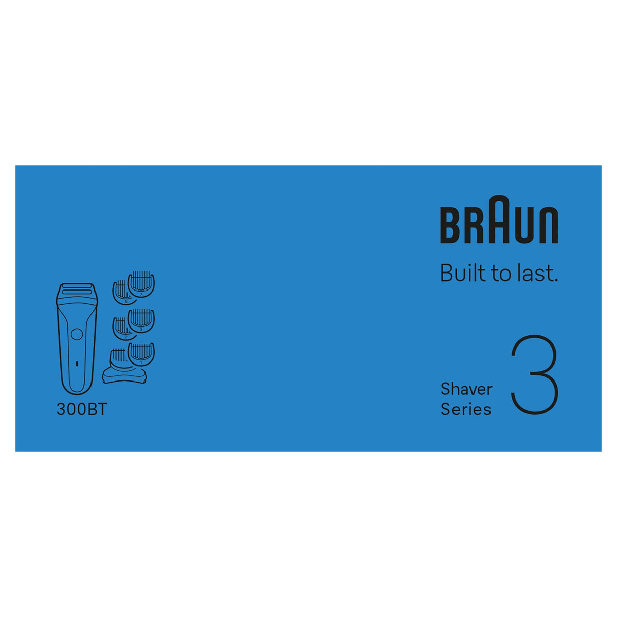 Braun Rasoir électrique Series 3 avec 3 sabots