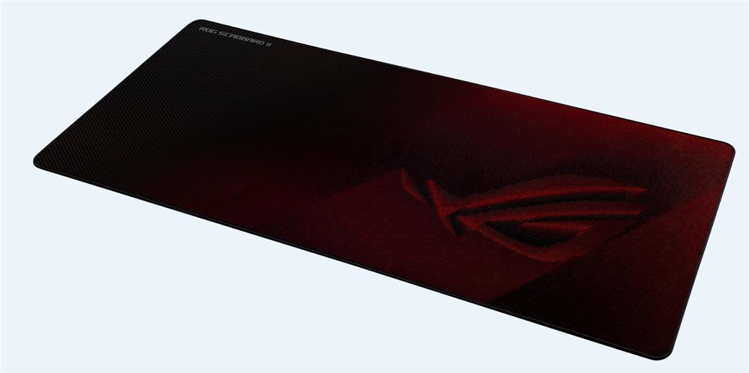 ASUS ROG Strix Scabbard II Tapis de souris de jeu Noir, Rouge
