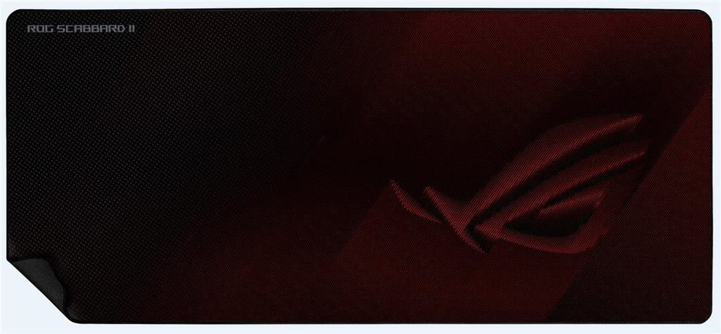 ASUS ROG Strix Scabbard II Tapis de souris de jeu Noir, Rouge
