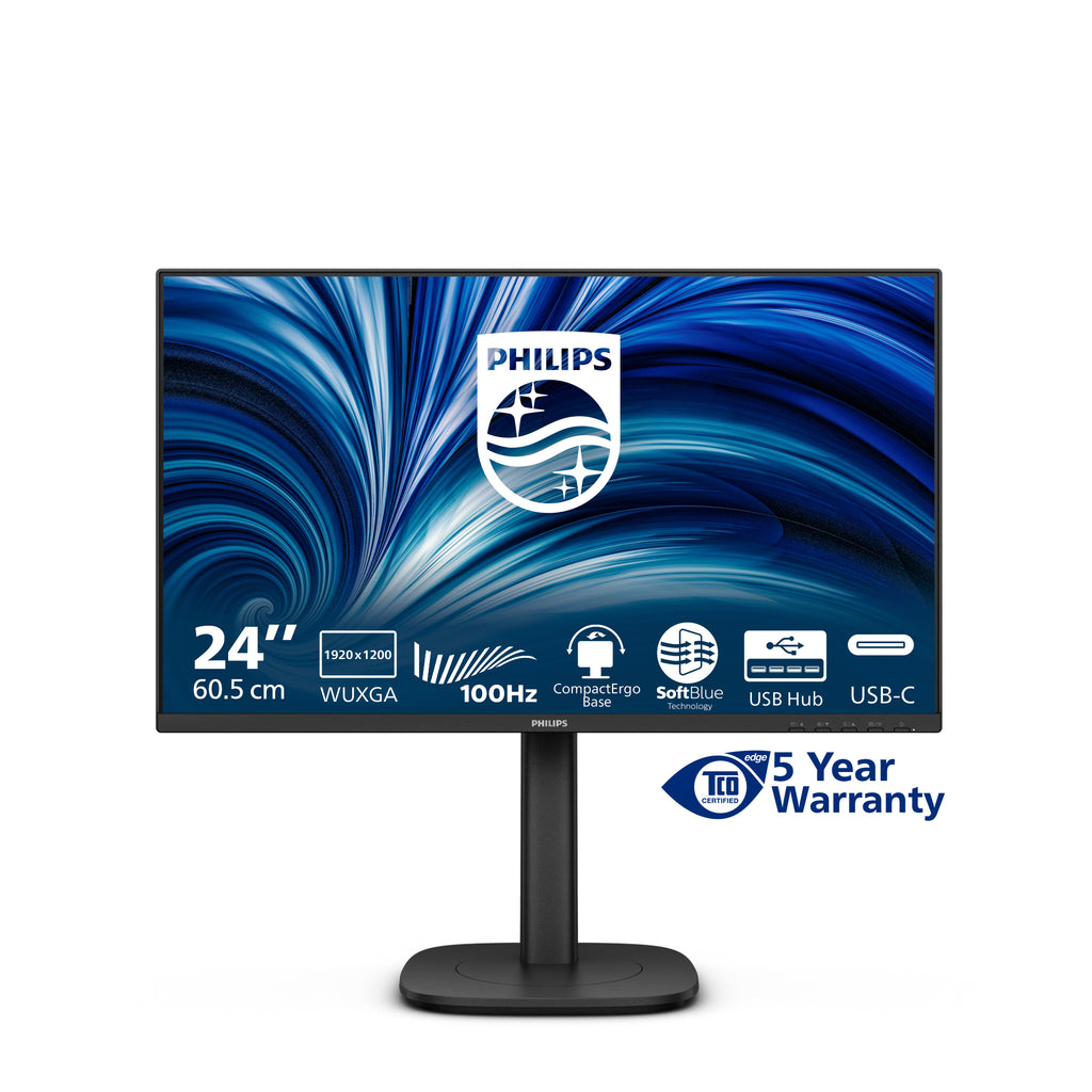 Philips 3000 series 24B2N3200D/00 Écran PC 24.1" WUXGA 1920 x 1200 LCD Noir