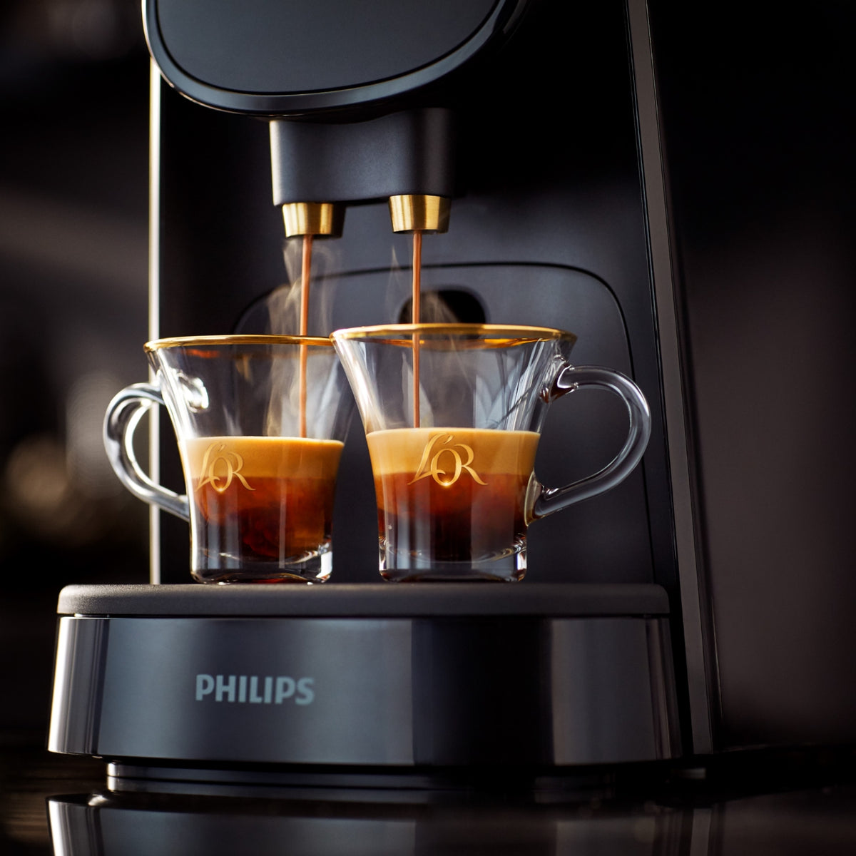 Philips Cafetière à capsules L'Or Barista LM8012/60 machine à café Original Noire