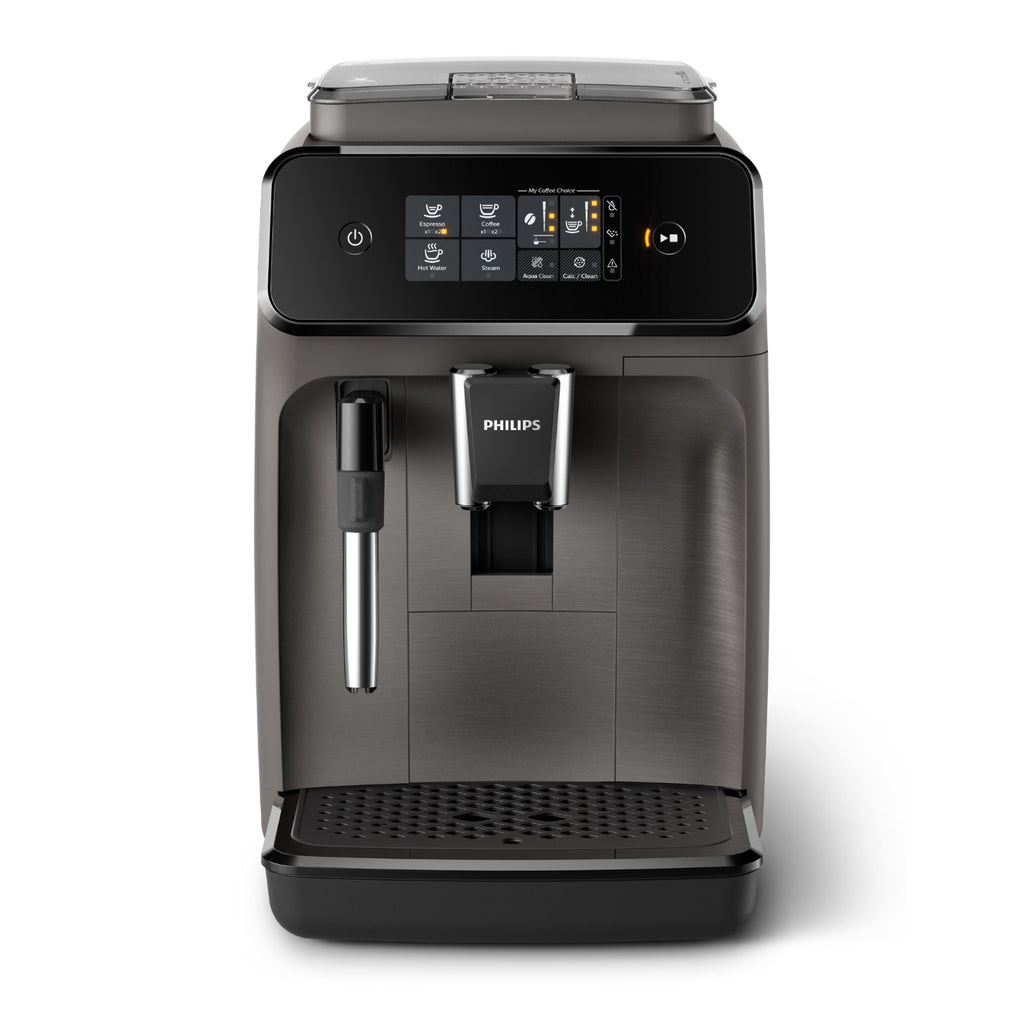 Philips Expresso broyeur EP1224/00 Machine à café à grain Noire avec mousseur à lait Série 1200