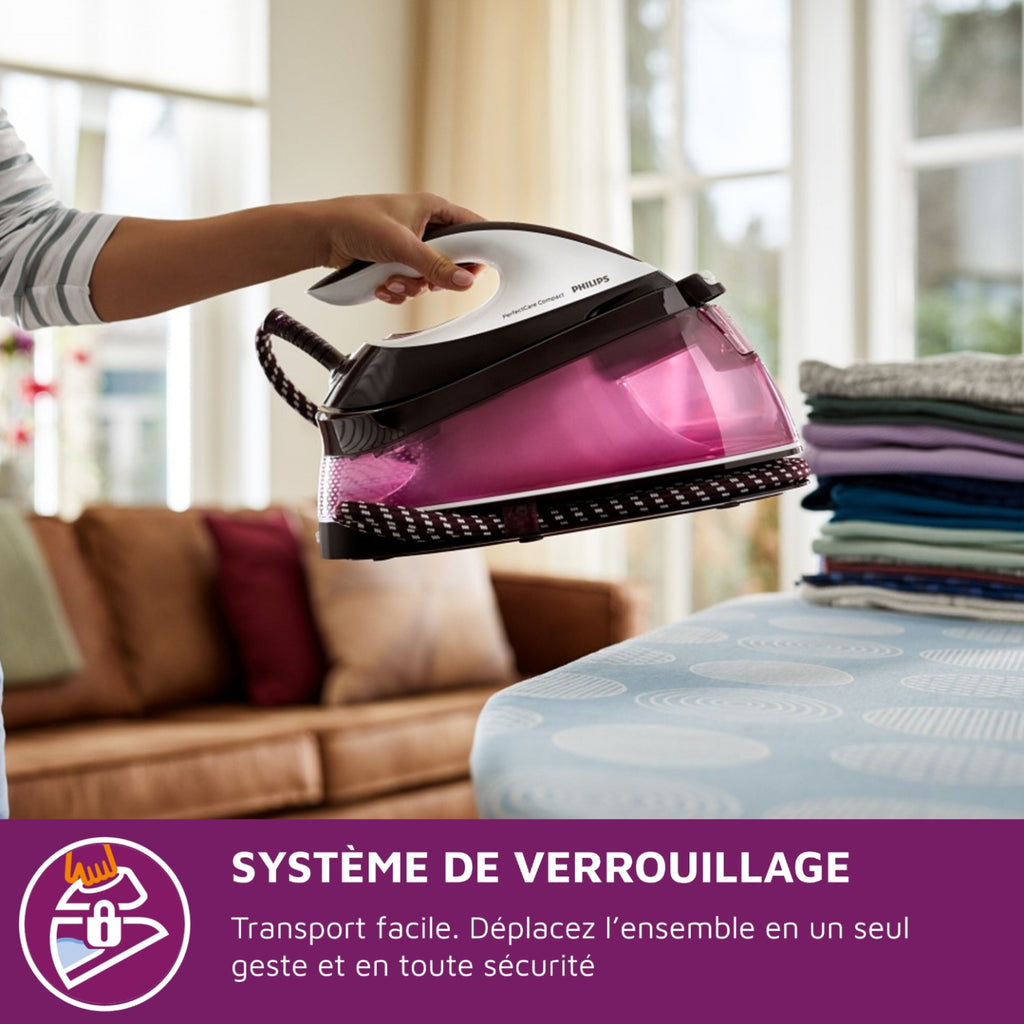 Philips Centrale vapeur GC7842/40 Perfectcare Compact Violet