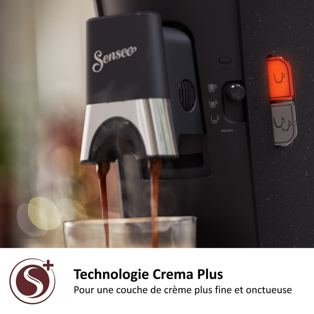 Philips Cafetière à dosette Senseo CSA240/21 machine à café Select Noire