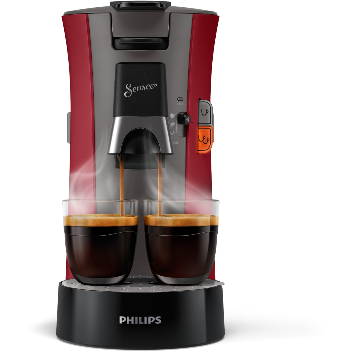 Philips Cafetière à dosette Senseo CSA240/91 machine à café Select Rouge