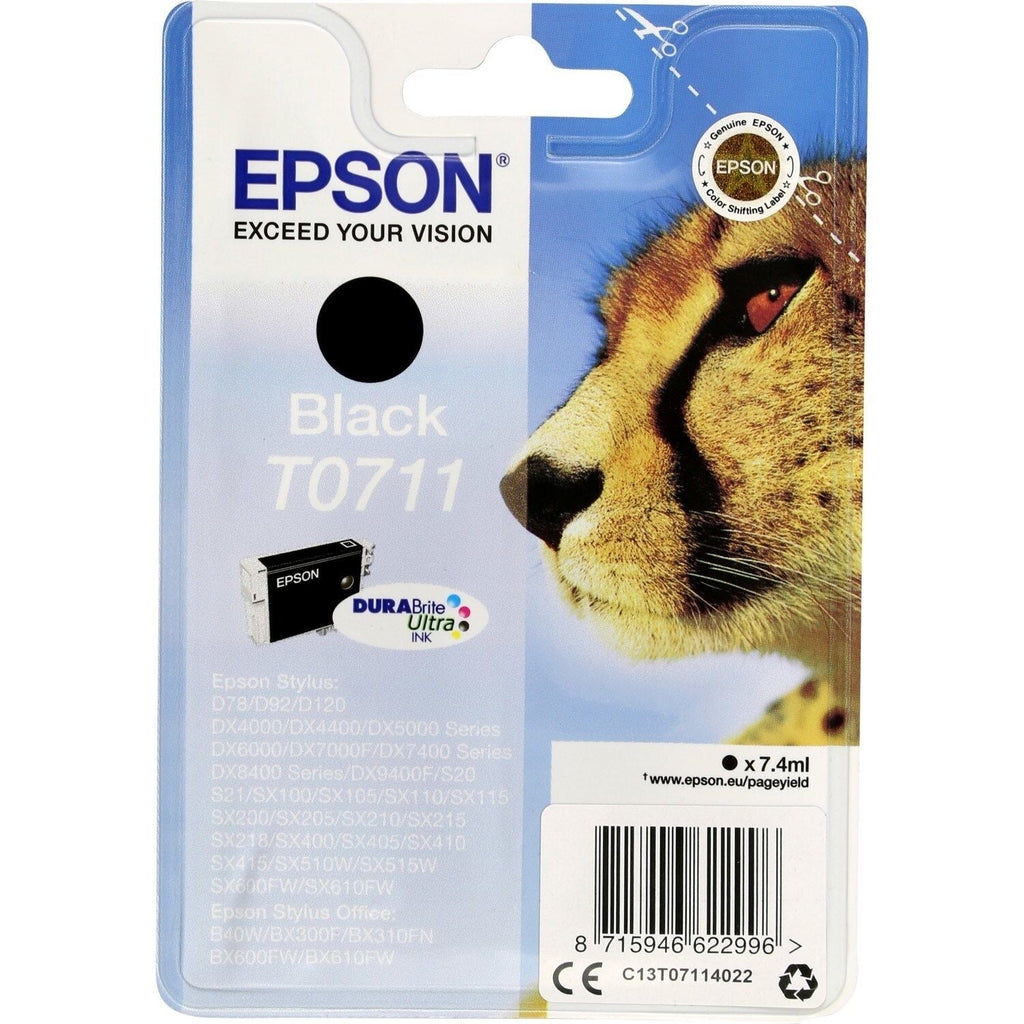 Epson Cartouche d'encre d'origine noir T0711