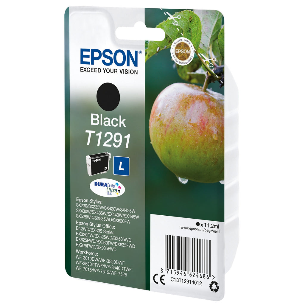 Epson Cartouche d'encre d'origine noir T1291 Pomme