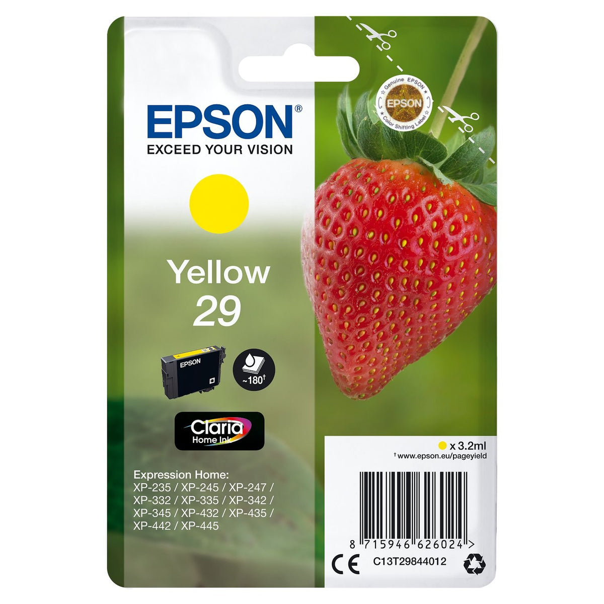 Epson Cartouche d'encre d'origine jaune T2984