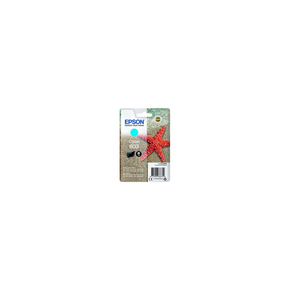 Epson Cartouche d'encre d'origine cyan 603