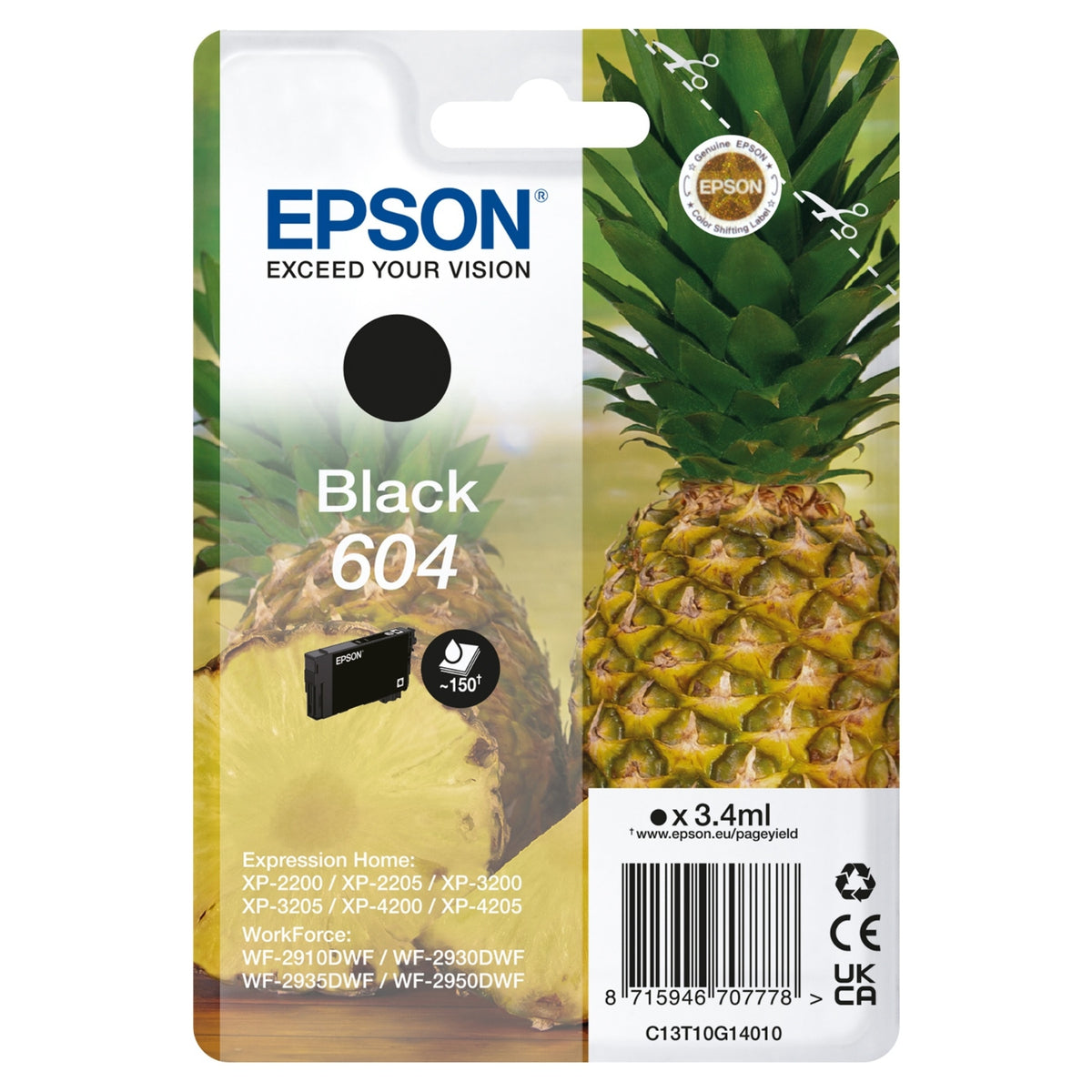 Epson Cartouche d'encre d'origine noir 604