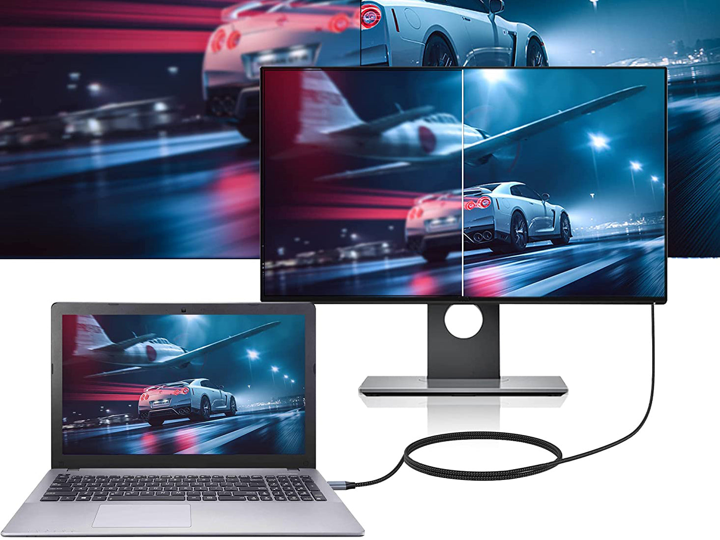 Conceptronic ABBY10G câble vidéo et adaptateur 2 m USB Type-C HDMI Gris