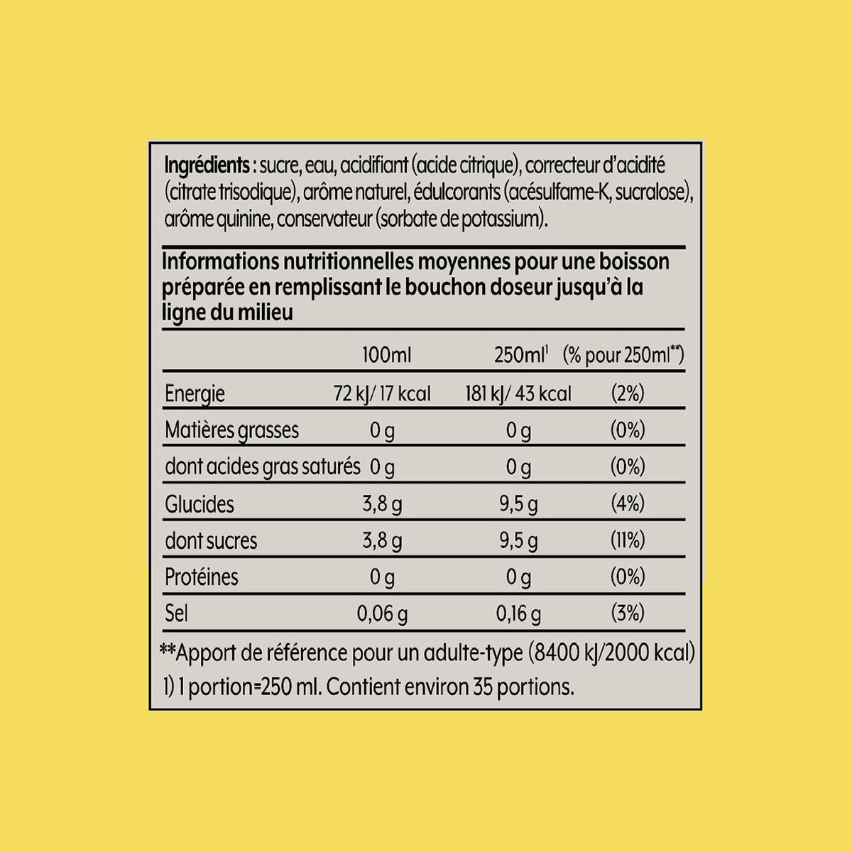Sodastream Concentré Tonic 440ml