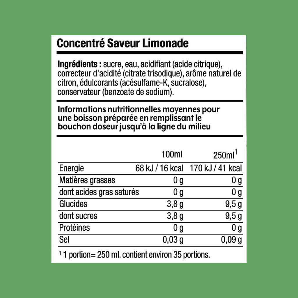 Sodastream Concentré Limonade 440ml