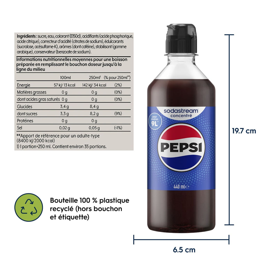 Sodastream Concentré Pepsi - 440 ml