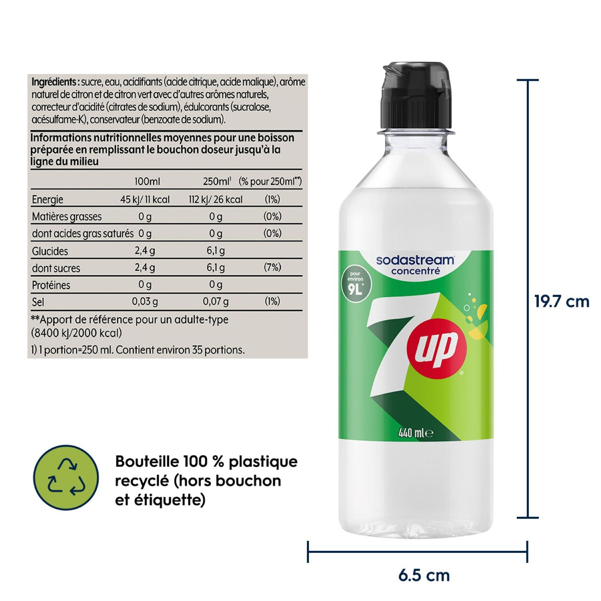 Sodastream Concentré 7Up 440 ml