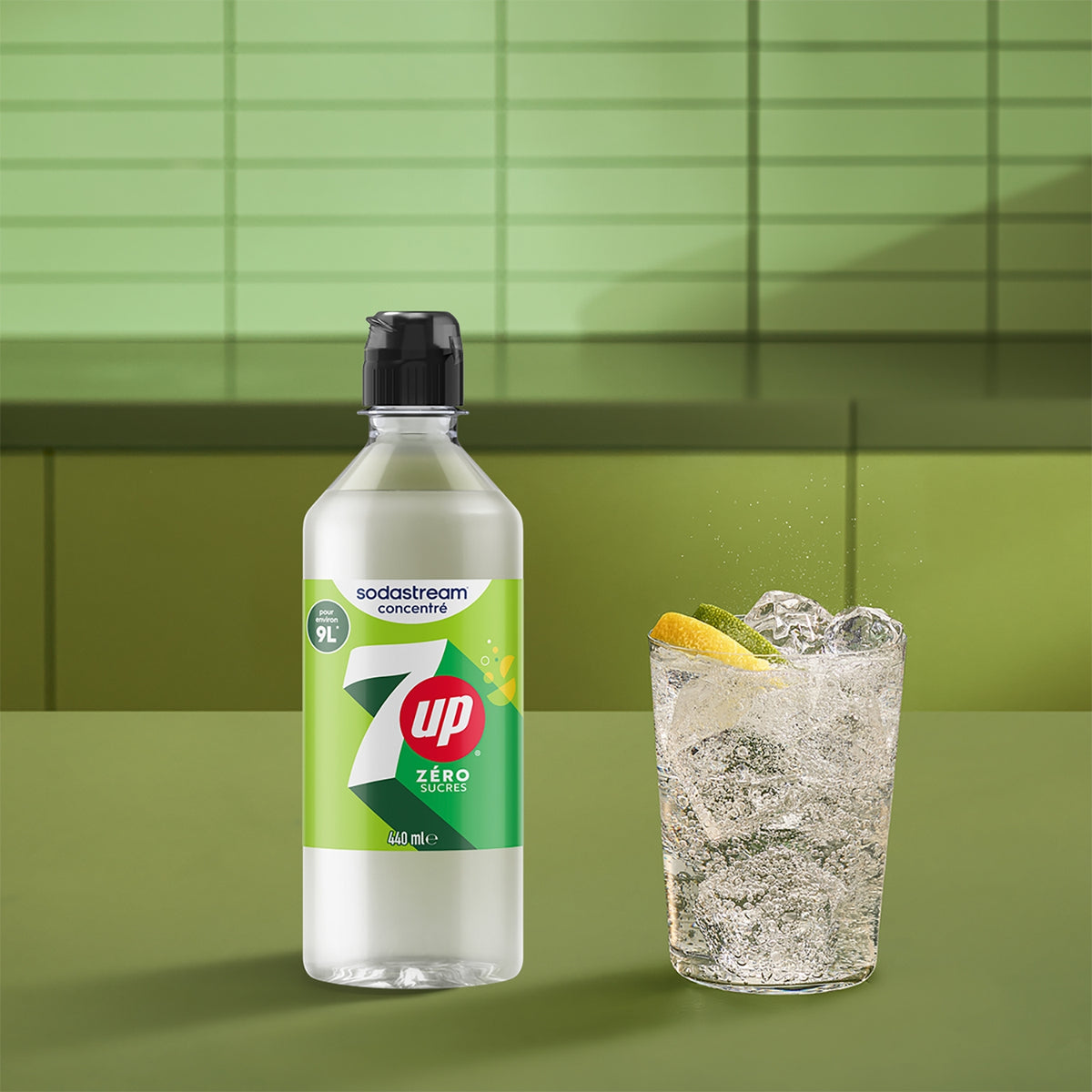 Sodastream Concentré 7Up zéro sucres 440 ml